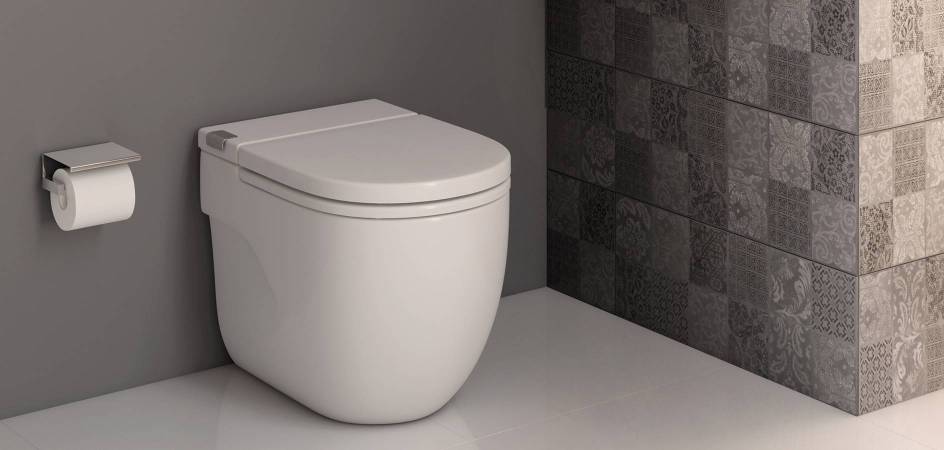 Toilet and cistern in one piece