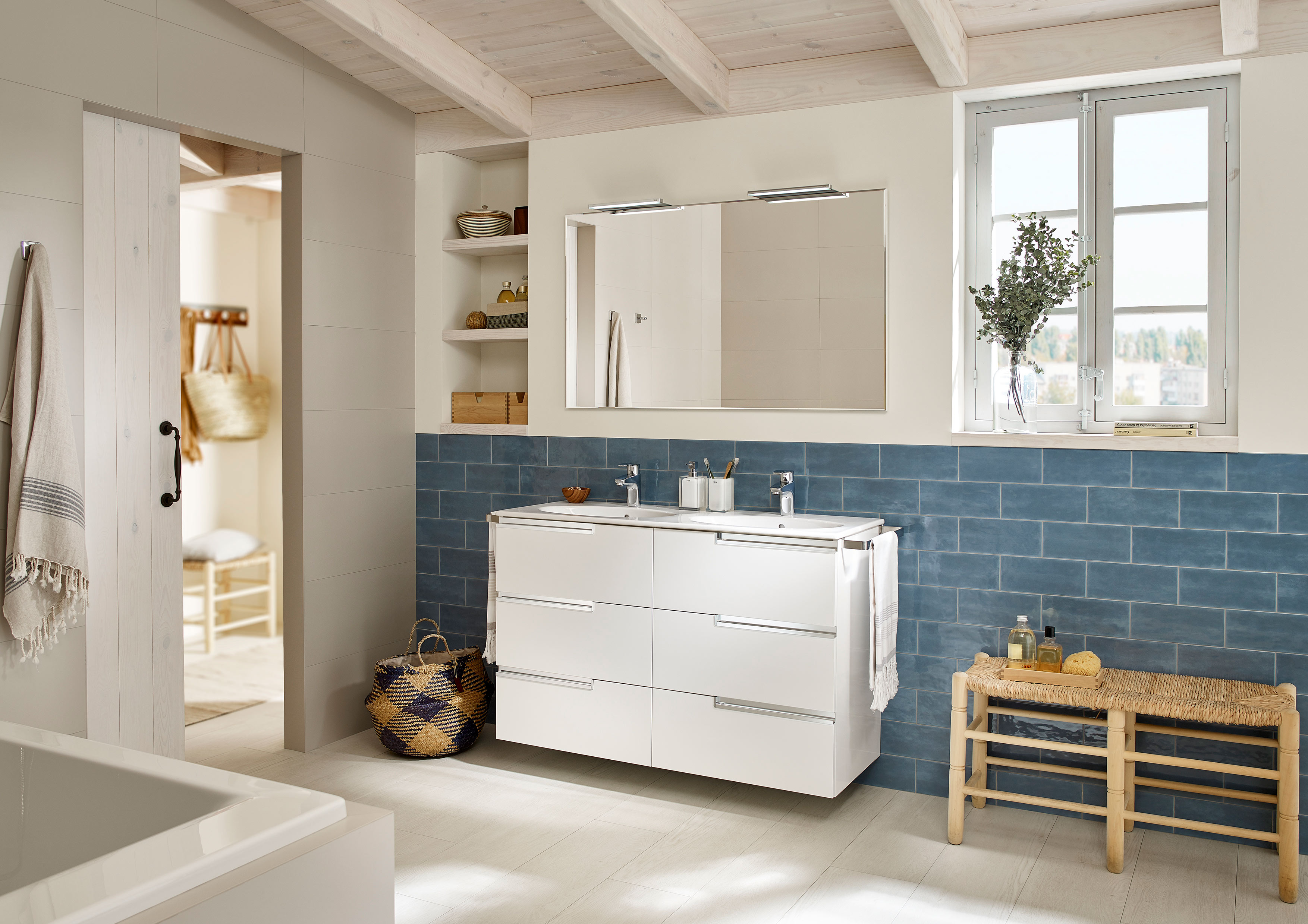Create Space For Two With A Double Sink Bathroom Vanity Roca Life