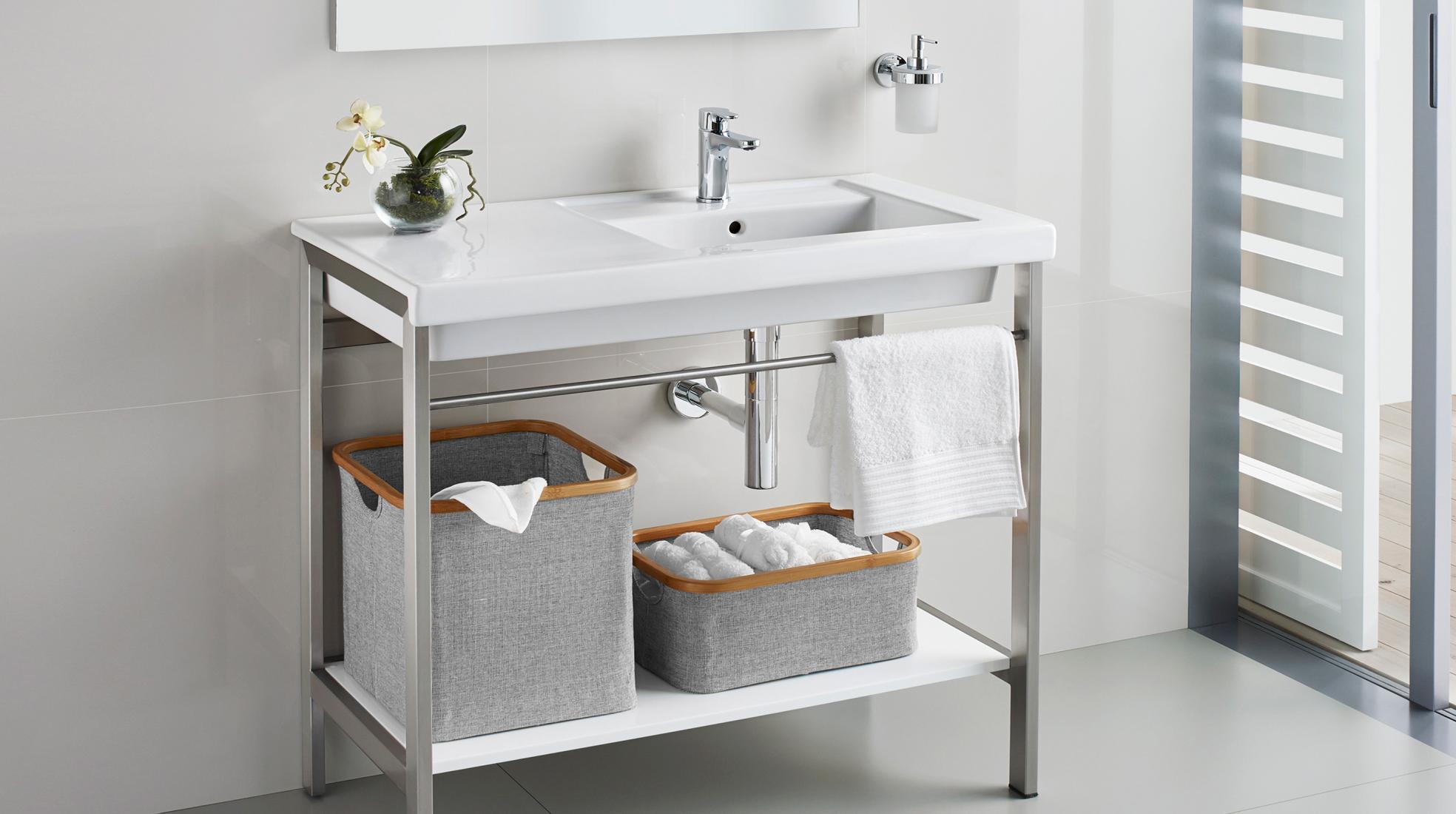 Basin Vanity Units With Concealed Or Open Storage Roca Life