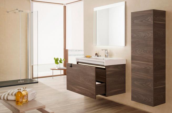 Versatile Domi Vanity Units Full Of Industrial Style Roca Life - How To Build Rustic Bathroom Vanity Units In Nigeria
