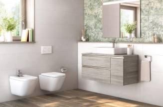 Designing a more sustainable bathroom with water saving taps and rimless toilets